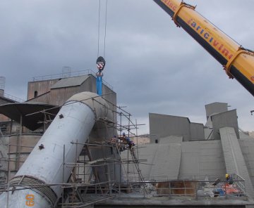 Denizli Çimento - Klinker Soğutma Gaz Kanalı Değişimi ve Elektrofiltre Revizyonu