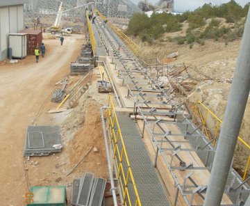 Tunus - Carthage Cement Plant - Kırıcı, Hammadde Nakil Sistemi, Ön Homojenizasyon Montajı