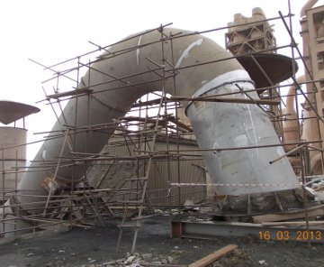 Denizli Çimento - Klinker Soğutma Gaz Kanalı Değişimi ve Elektrofiltre Revizyonu