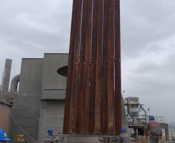 Denizli Çimento - Klinker Soğutma Gaz Kanalı Değişimi ve Elektrofiltre Revizyonu